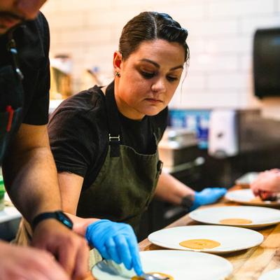 Pastry Chef Hannah Lavoy.