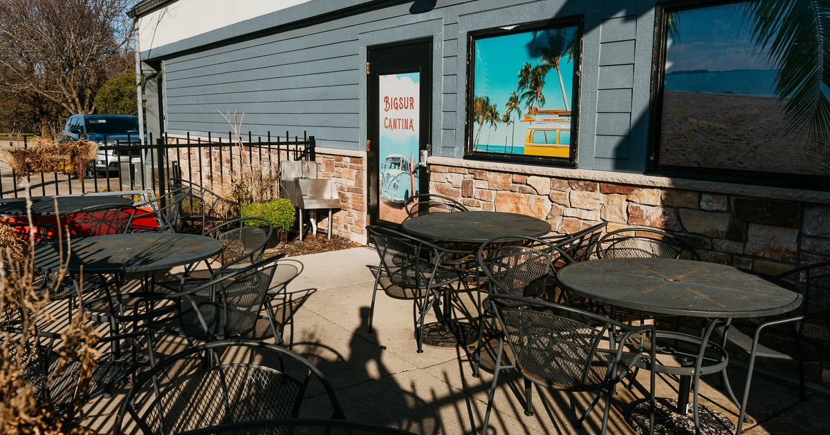 Exterior, patio, seating space