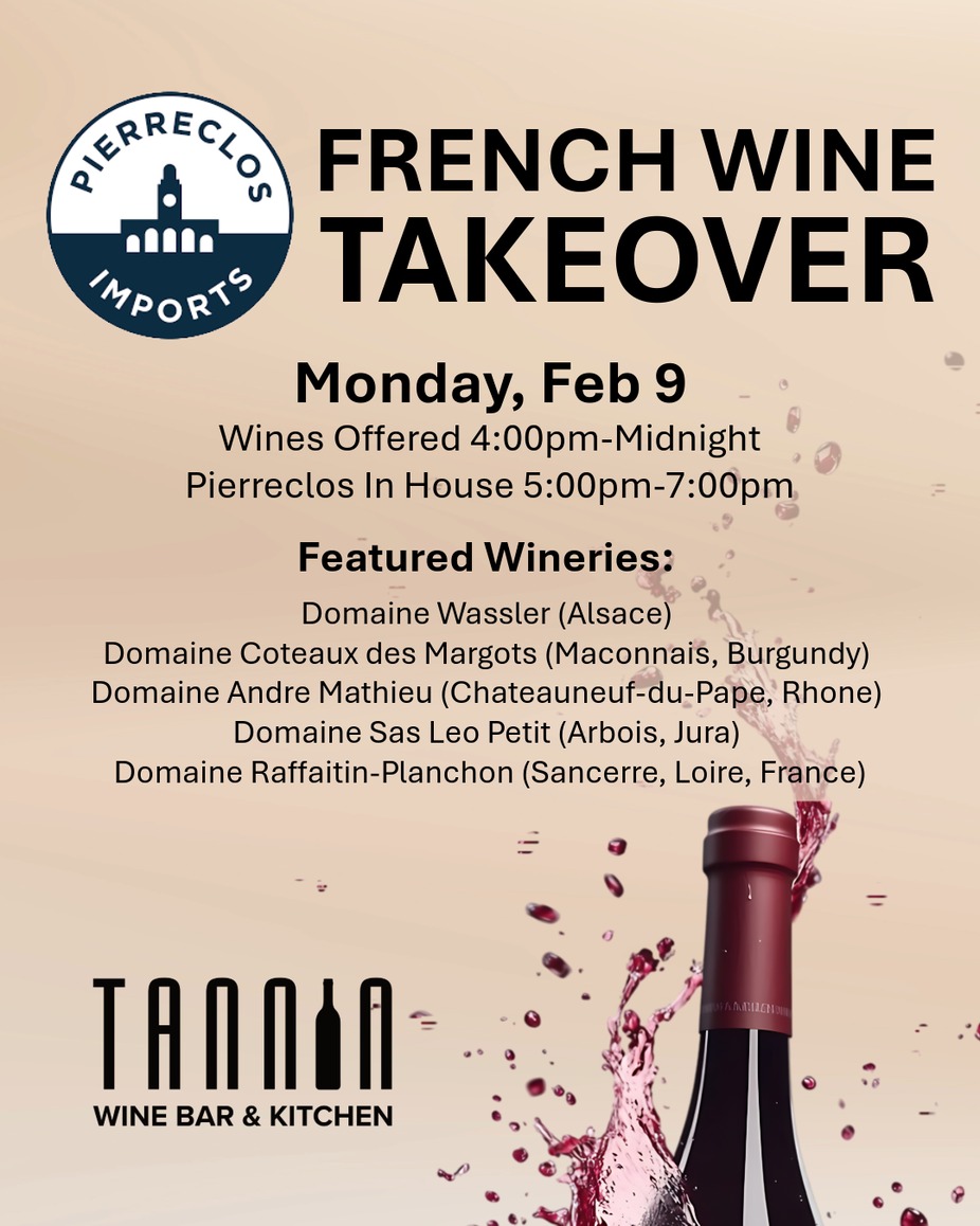 Pierrclos Imports Wine Takeover at Tannin event photo