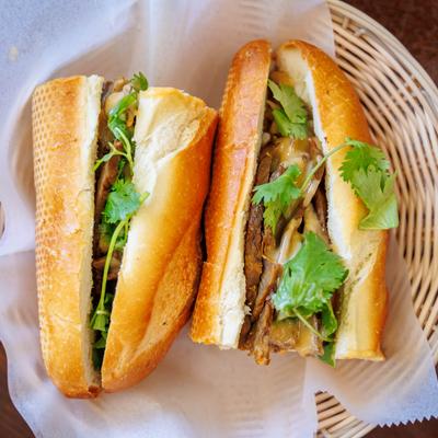 Grilled Beef Sandwich.