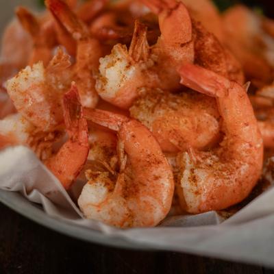 Jumbo Steamed Shrimp.
