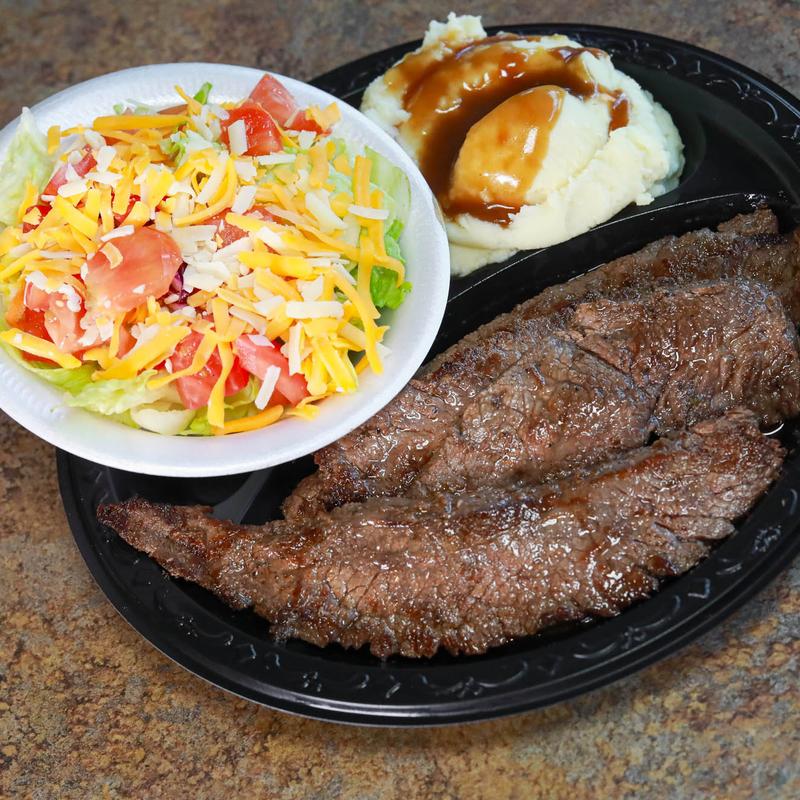 menu item 10 of 25, London Broil “Marinated Beef Strips”