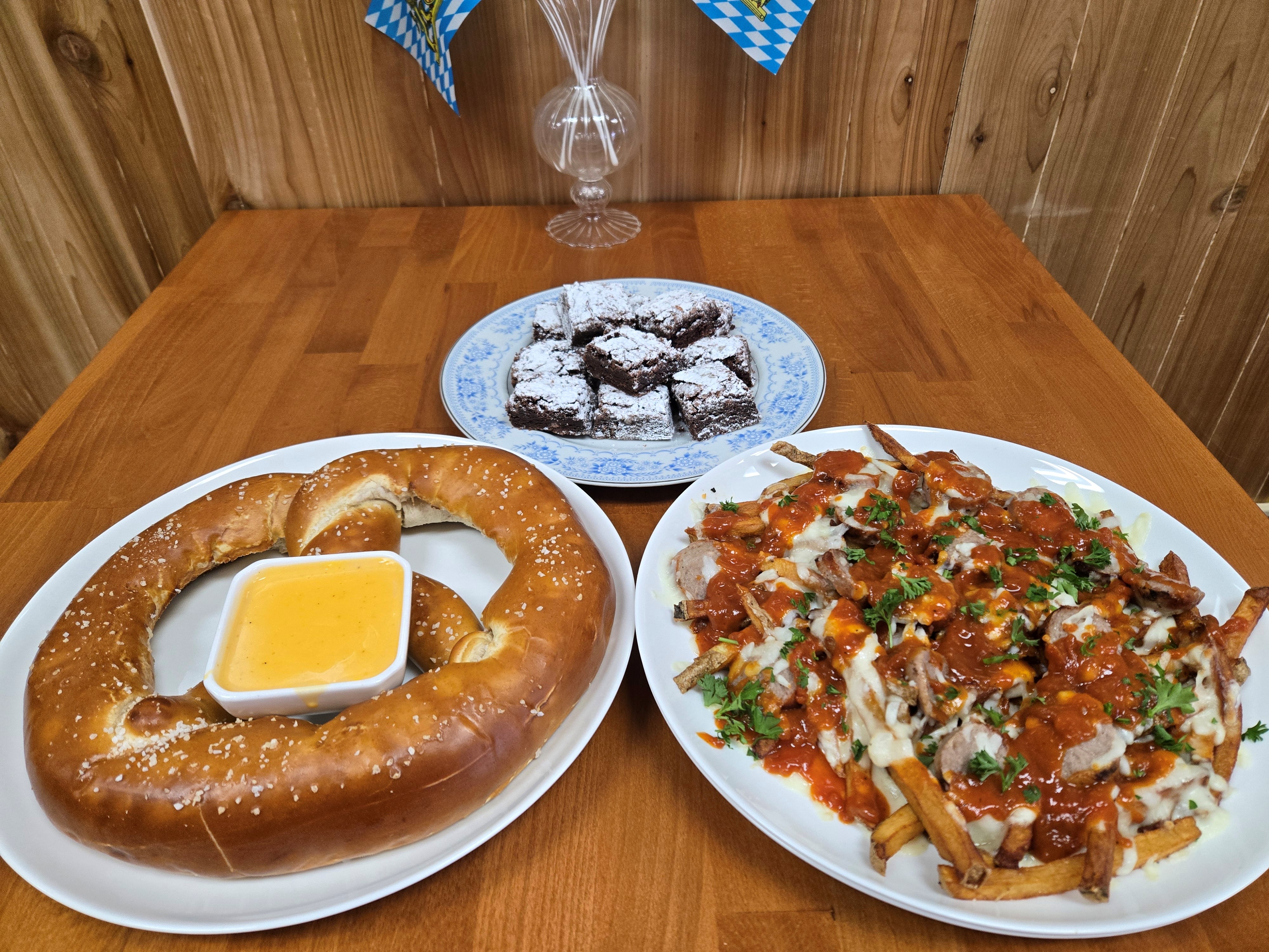 this picture is of food made for a football game