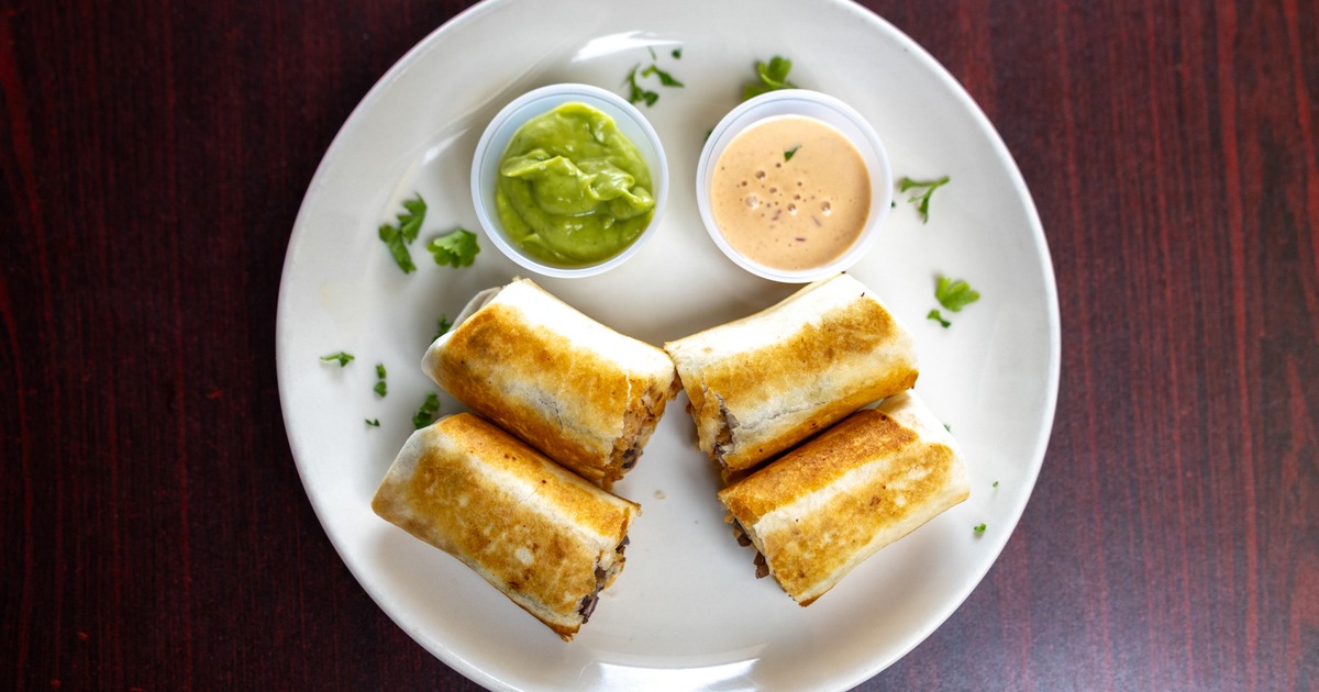 Burritos with dips