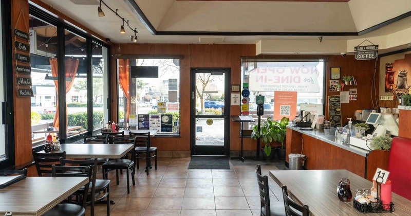 Interior space, seating area