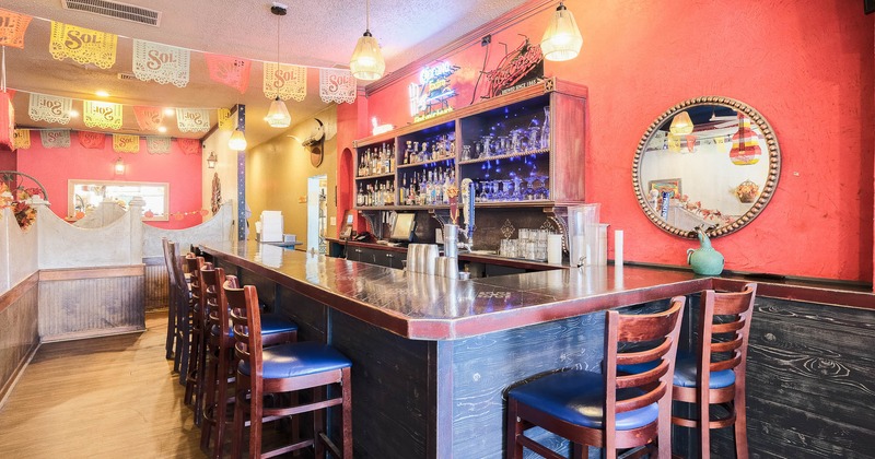 Interior, bar counter area