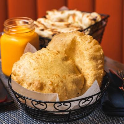 Poori bread.