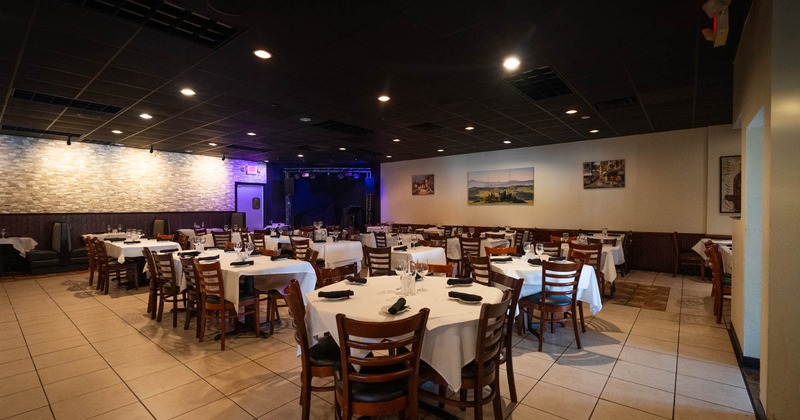 Interior, dining area