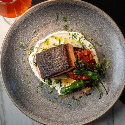 King salmon, top view