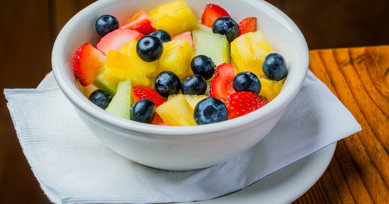 A bowl of fresh fruits