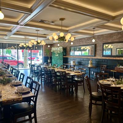 The interior of the venue.