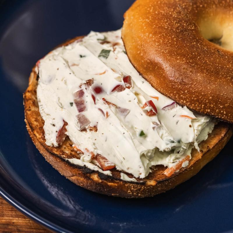 menu item 4 of 37, Flavored Cream Cheese Bagel