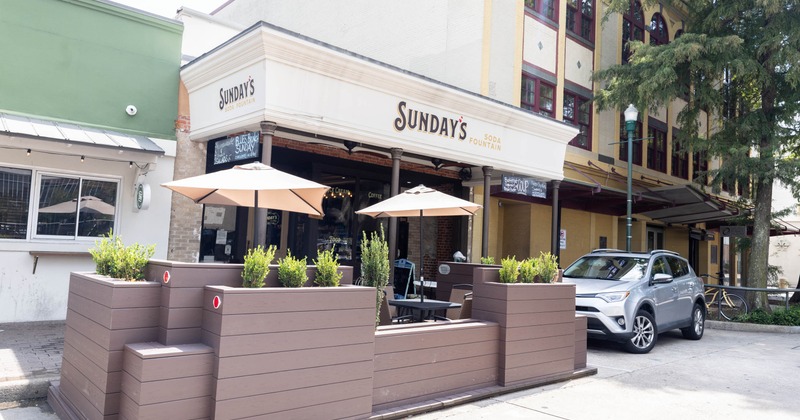 Exterior seating area