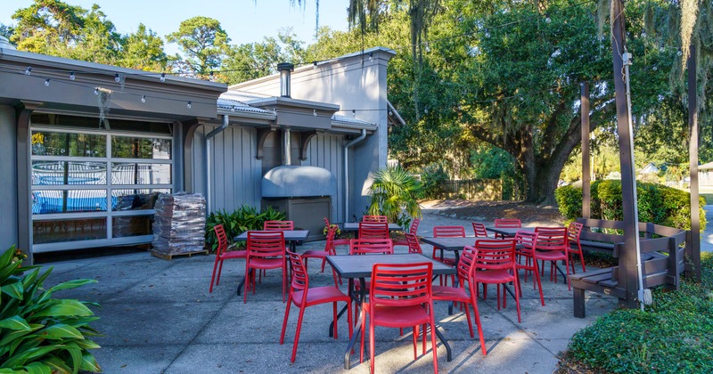 Exterior, seating place on patio