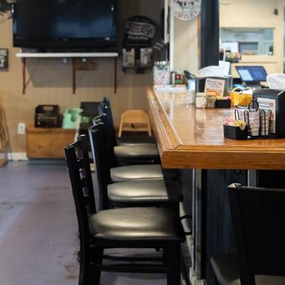 Interior, bar area.