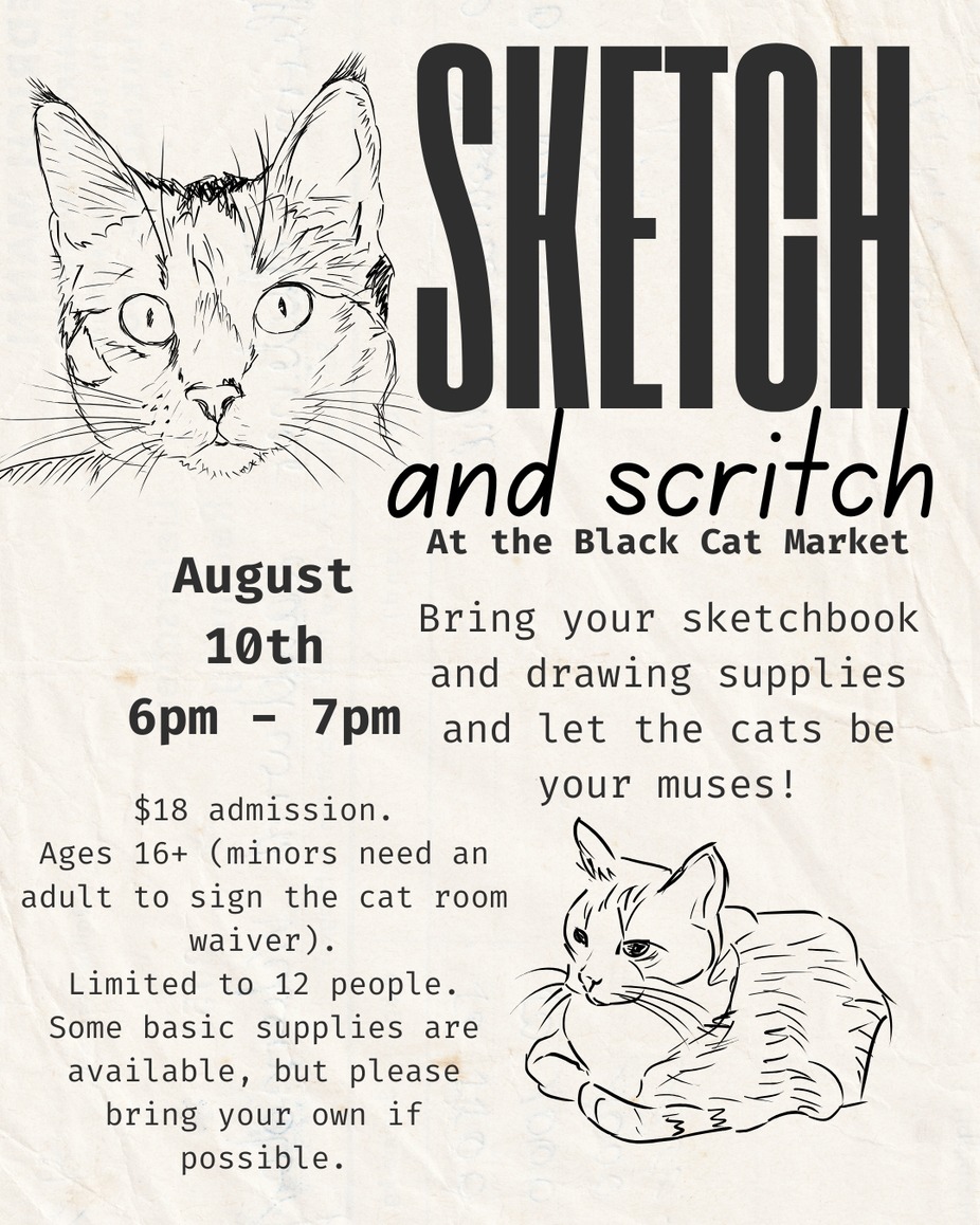 Sketch and Scritch - August 10th event photo