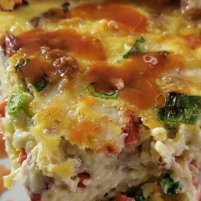 Hickory Bacon, Cheddar and Swiss Quiche photo