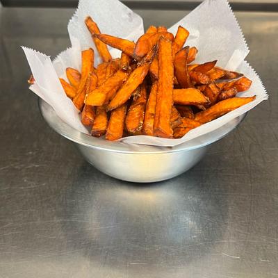 A bowl of sweet potato fries.