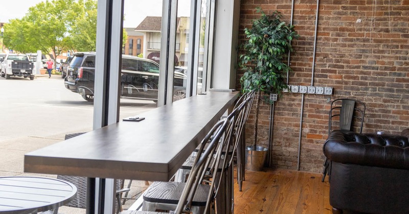 Interior, seating area near window