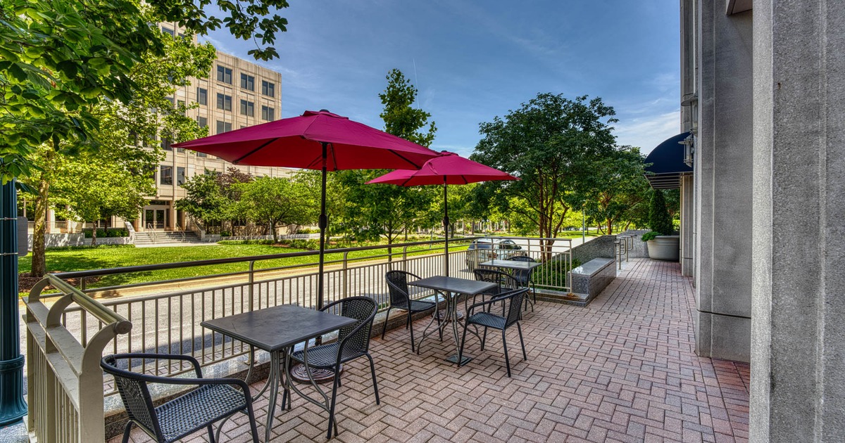 Outdoor seating area
