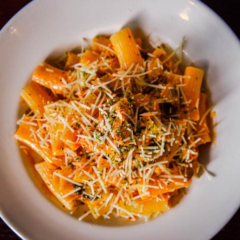 Spicy Tomato Cream and Mushrooms photo