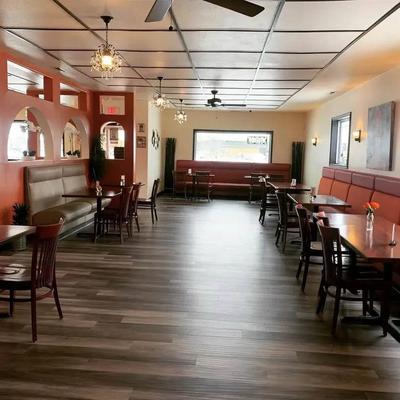 Restaurant dining area.