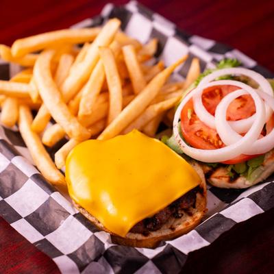Classic 1/4 Pound Burger with Fries.