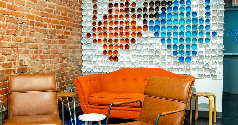 Interior space, lounge seating area