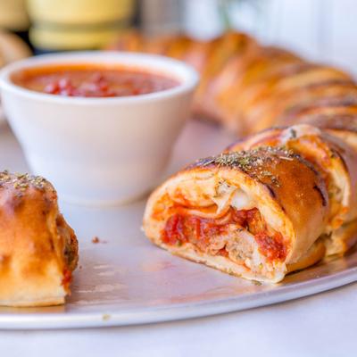 Dad's Meatball Stromboli.