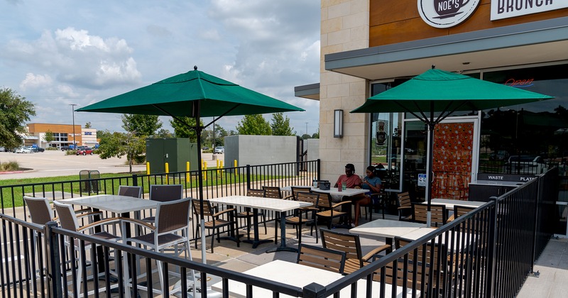 Outdoor patio seating