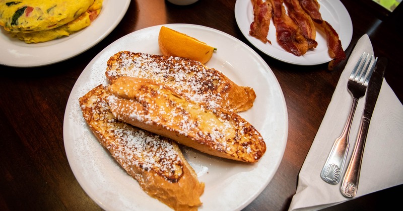 French toast and bacon