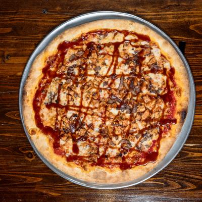 BBQ Chicken Pizza.