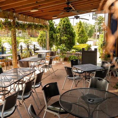 Outdoor seating area.