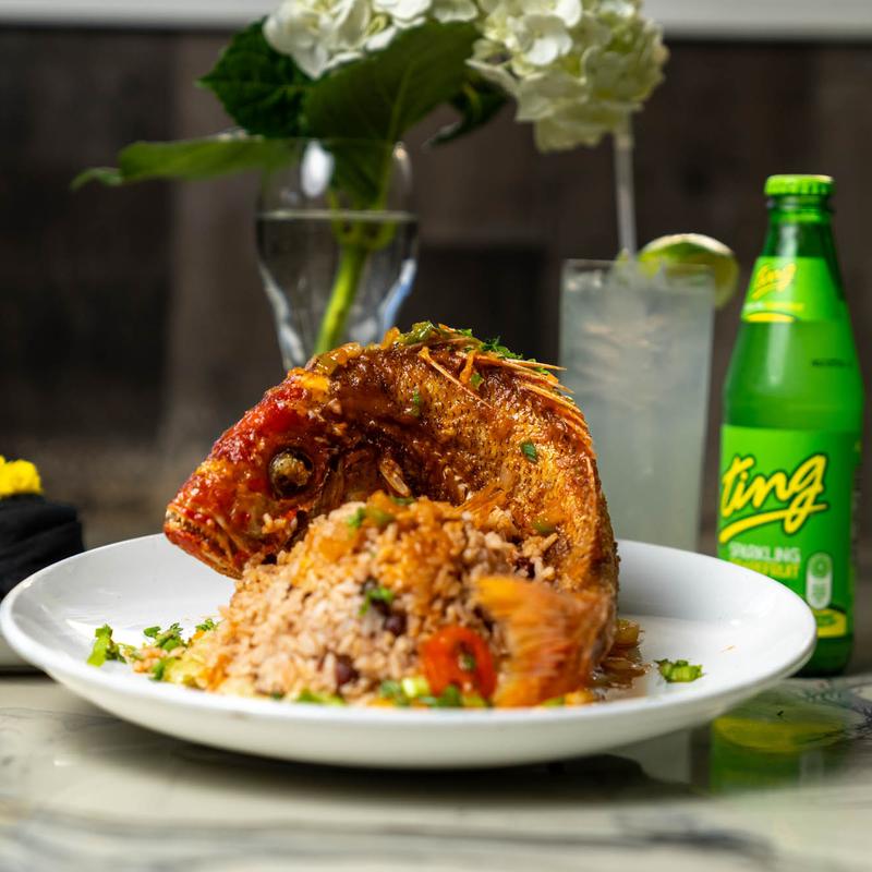 Brown Stew Red Snapper photo