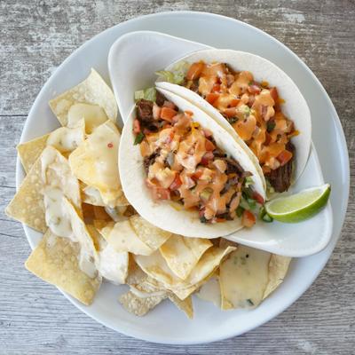 Steak Tacos.
