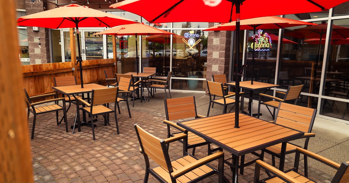 Exterior, patio, seating space