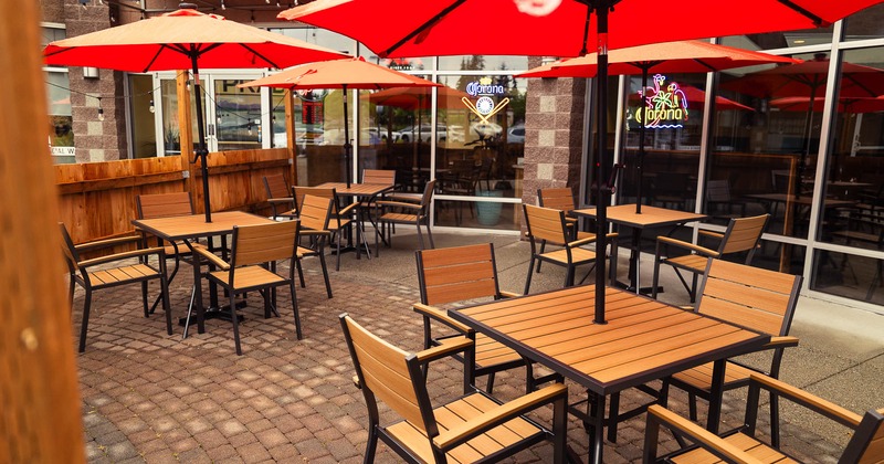 Exterior, patio, seating space