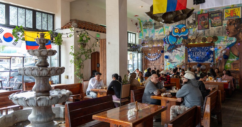 Interior bar seating