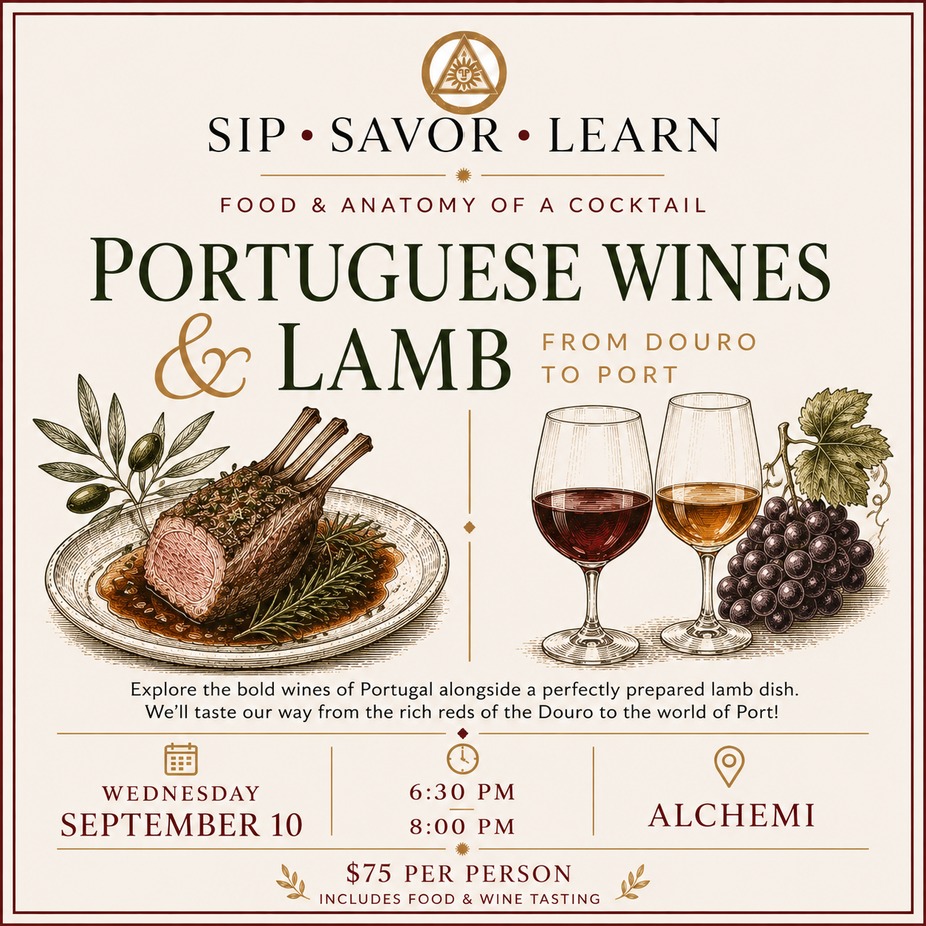 Sip, Savor, Learn:Sip, Savor & Learn: Portuguese Wines & Lamb 🇵🇹 event photo