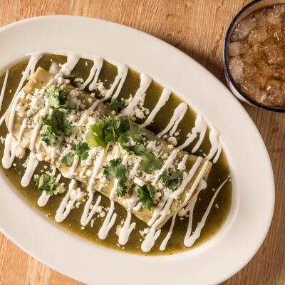 Poblano Green Chile Burrito.