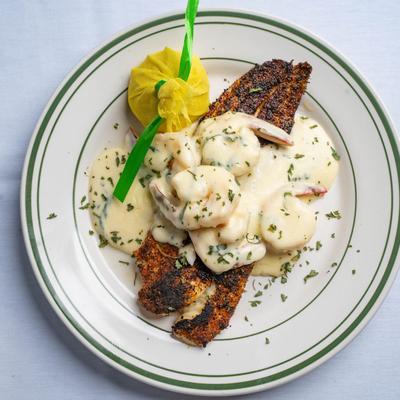 Blackened Redfish LaFourche.