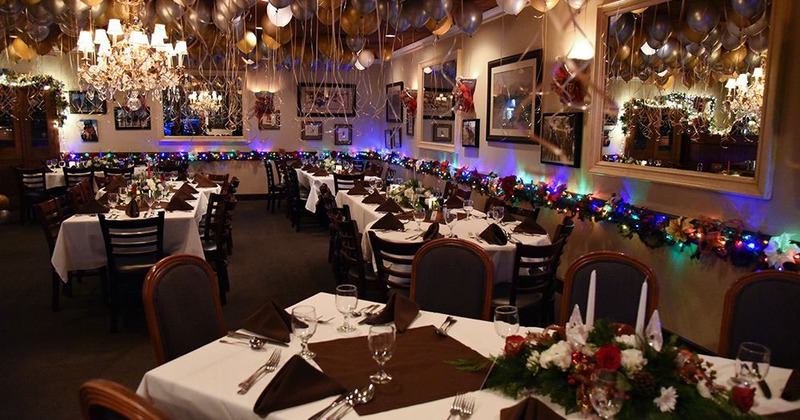 Interior seating area, tables ready for guests