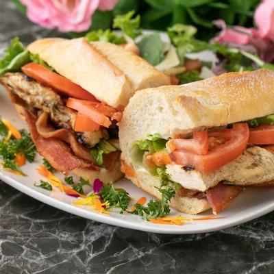 Chicken and BLT sandwich