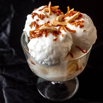Coconut Milk Ice Cream.
