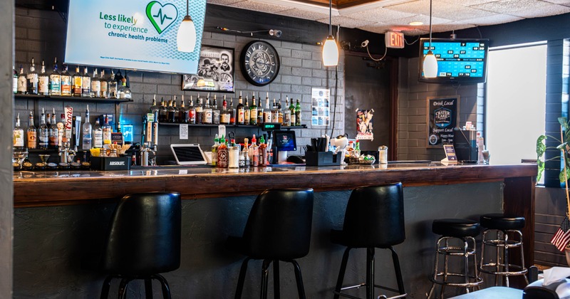 Interior, a bar