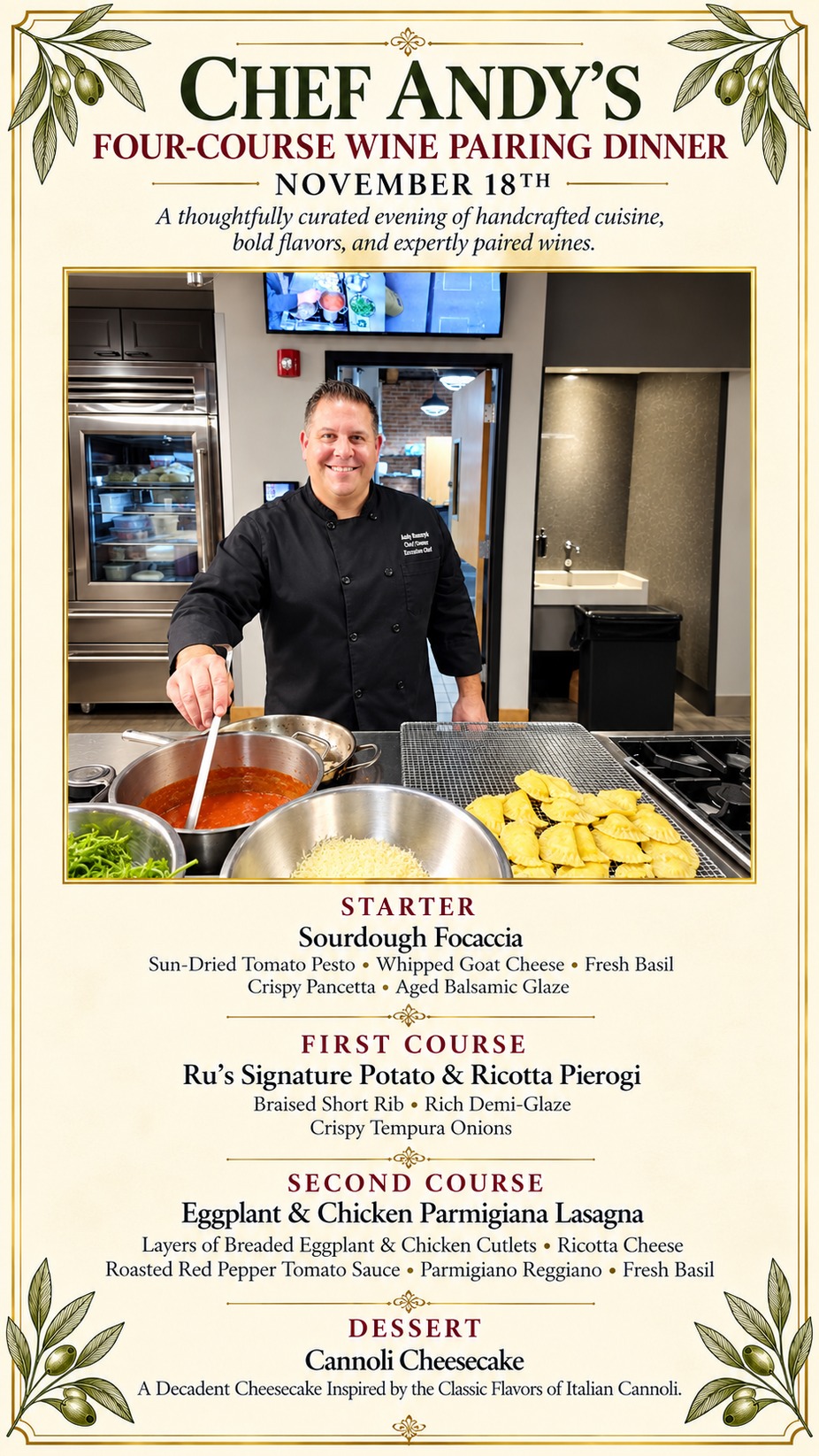 Andy Ru's Wine Pairing Dinner event photo