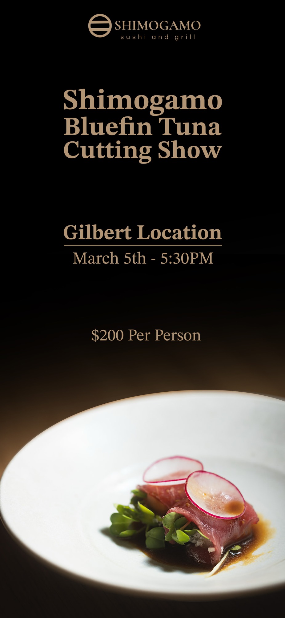 Tuna Cutting Show & Dinner at Gilbert event photo