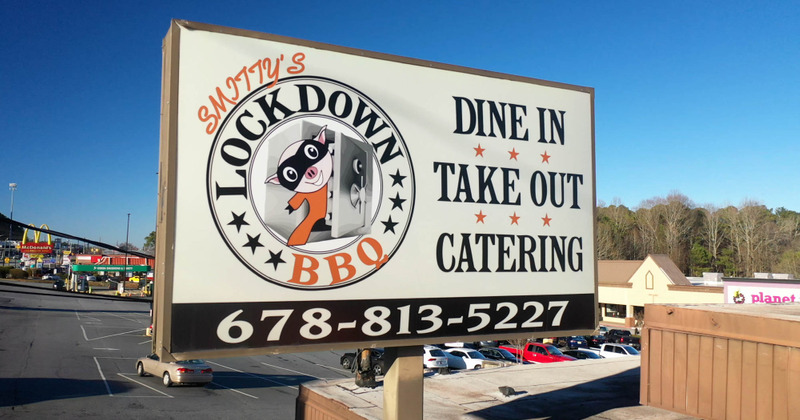 Exterior, restaurant sign