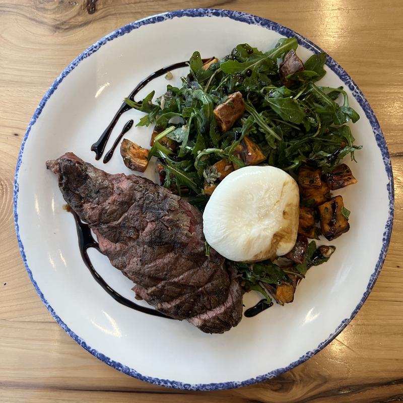 menu item 17 of 31, *Steak Tagliata with Burrata