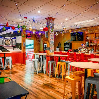 Interior, seating area.